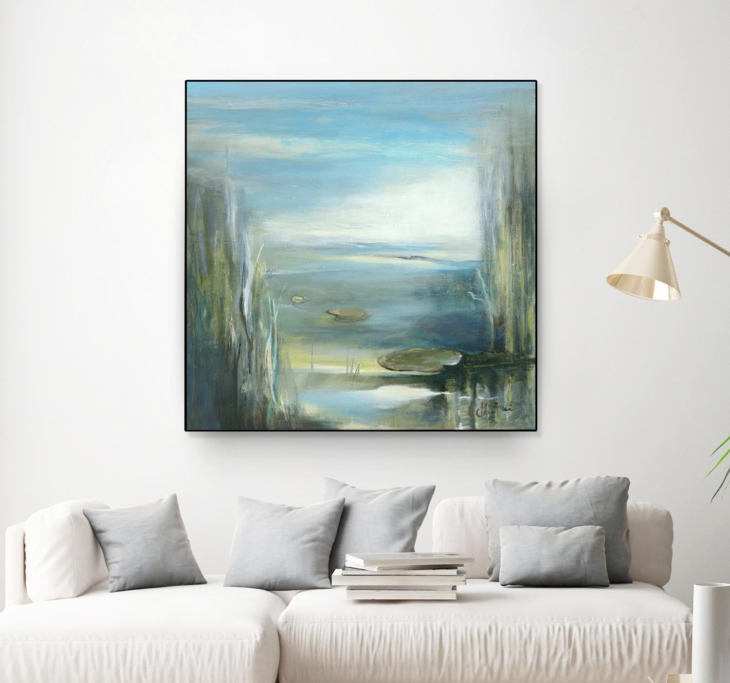 Marecage 2 by Kathleen Cloutier on GIANT ART - green botanical marécage