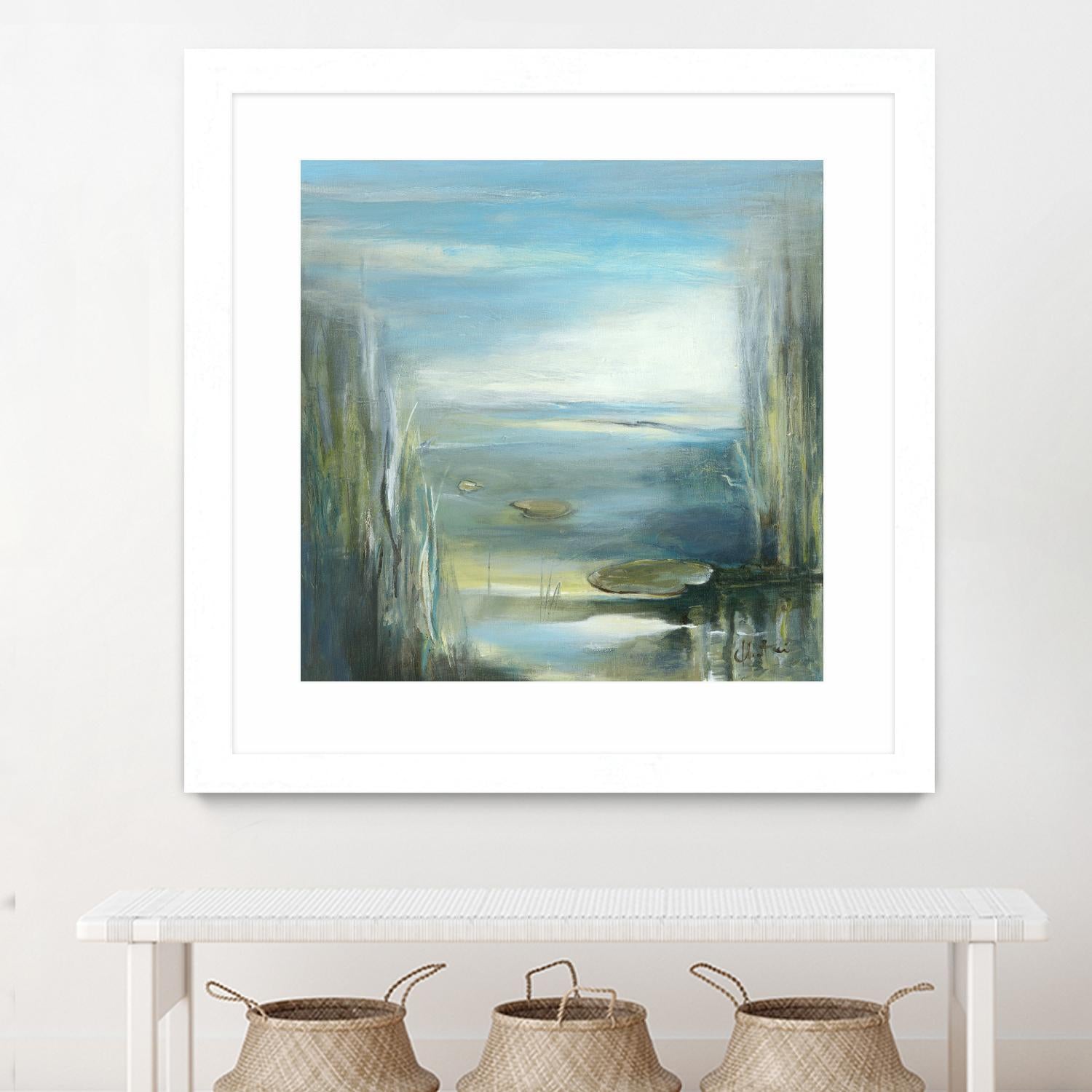 Marecage 2 by Kathleen Cloutier on GIANT ART - green botanical marécage