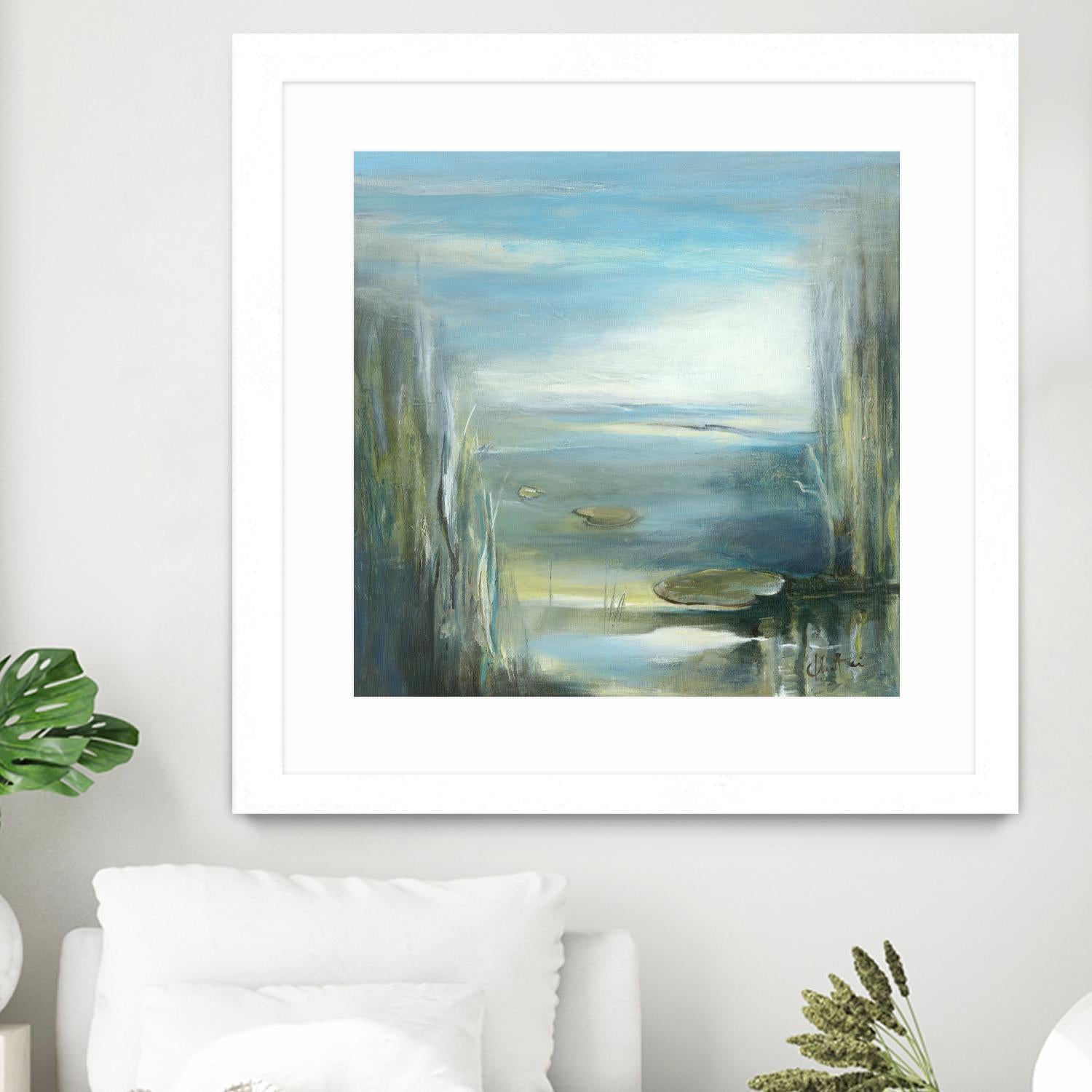 Marecage 2 by Kathleen Cloutier on GIANT ART - green botanical marécage