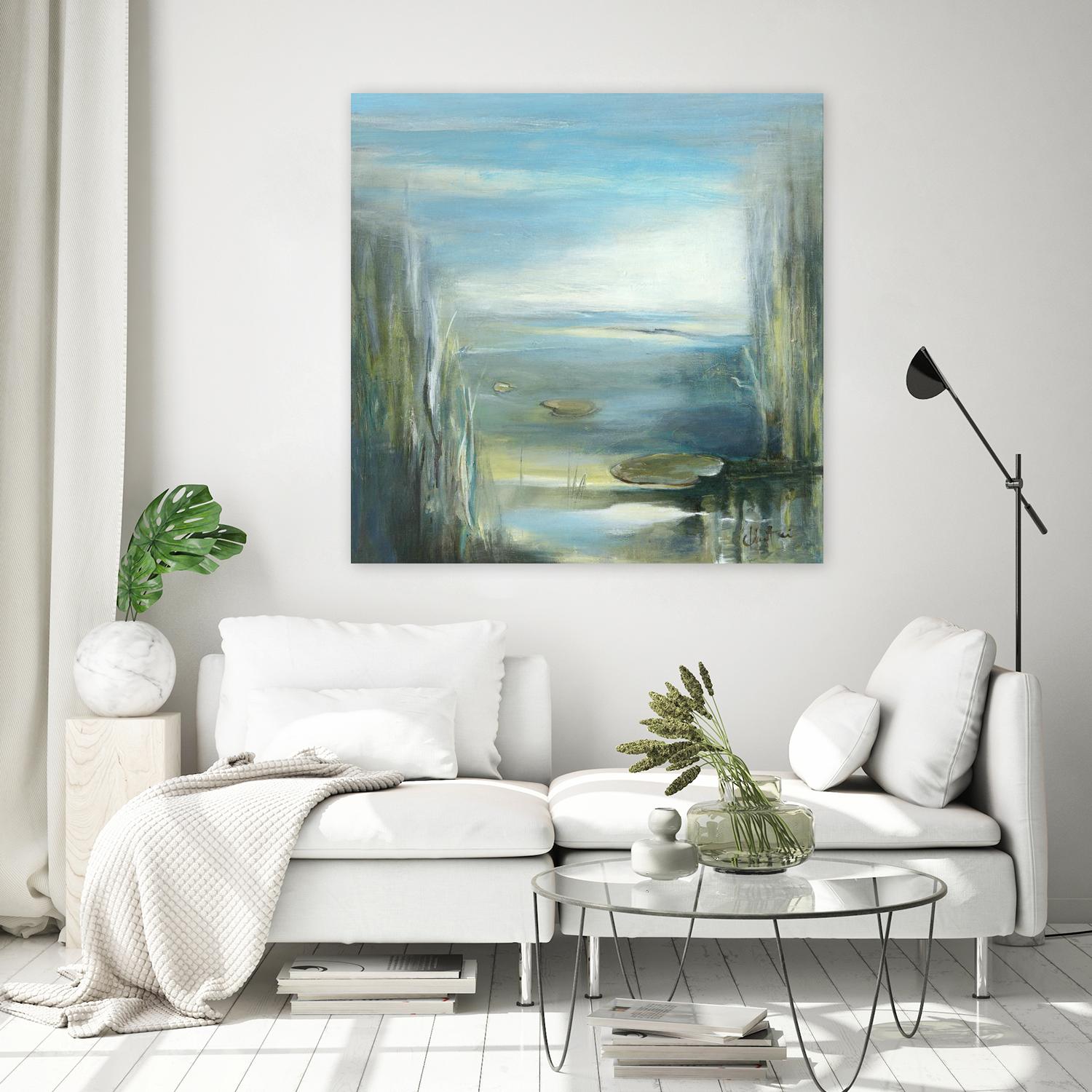 Marecage 2 by Kathleen Cloutier on GIANT ART - green botanical marécage