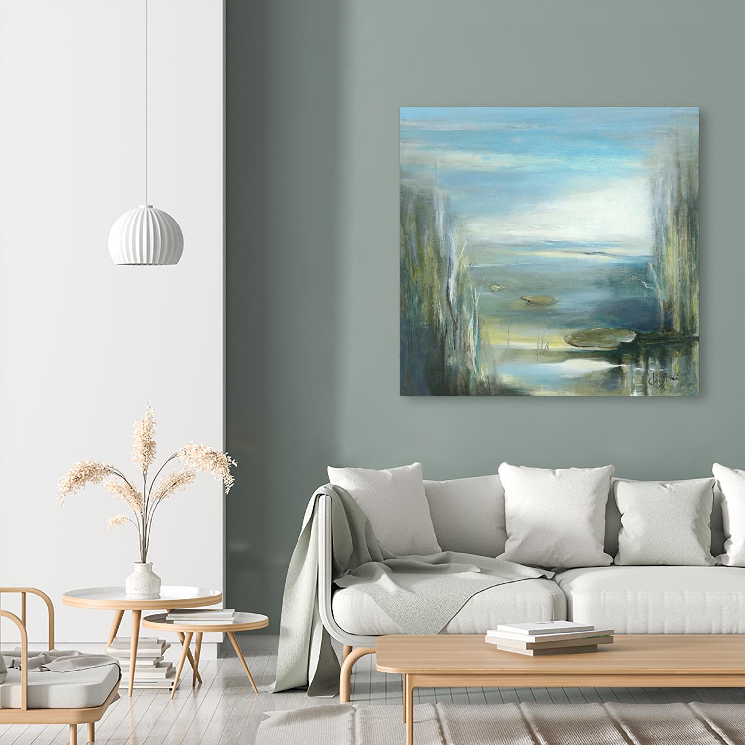 Marecage 2 by Kathleen Cloutier on GIANT ART - green botanical marécage