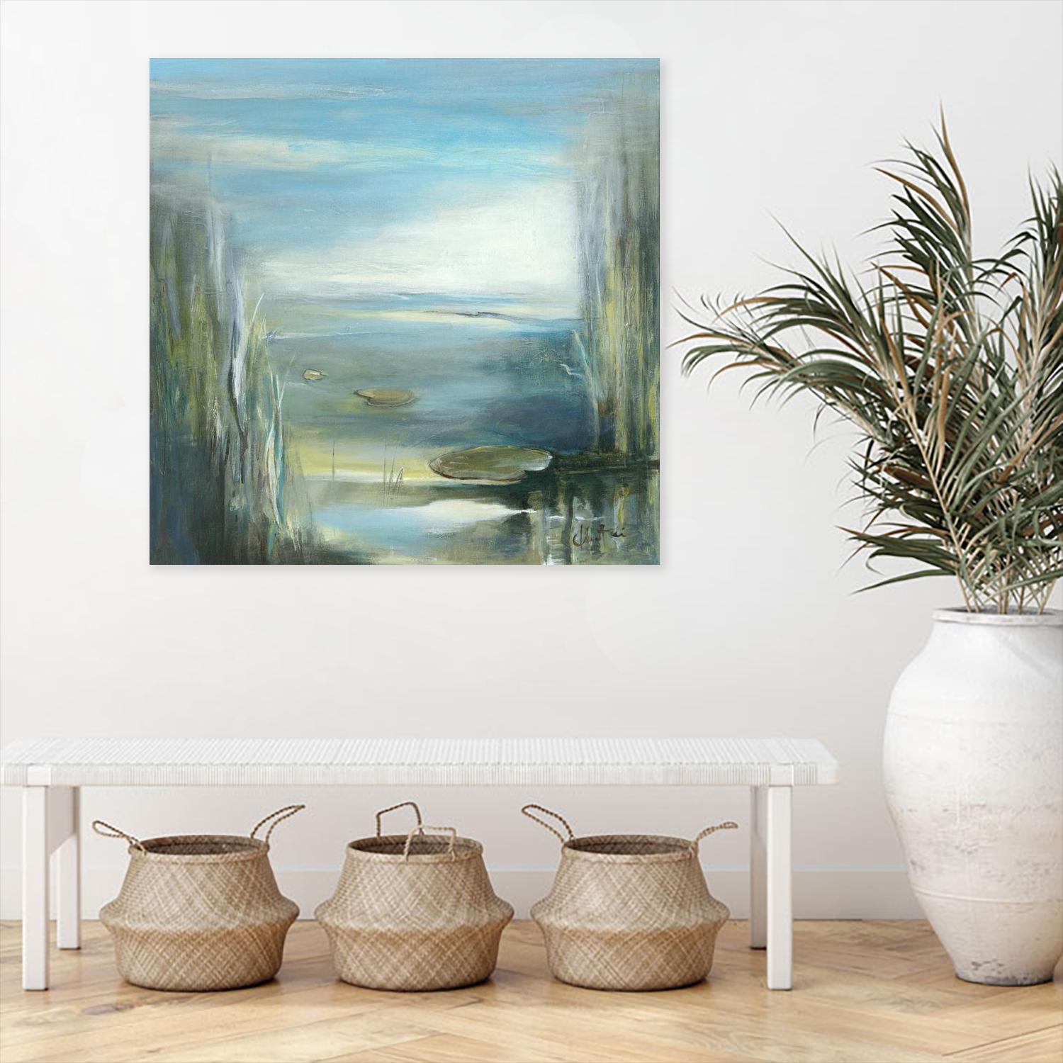 Marecage 2 by Kathleen Cloutier on GIANT ART - green botanical marécage