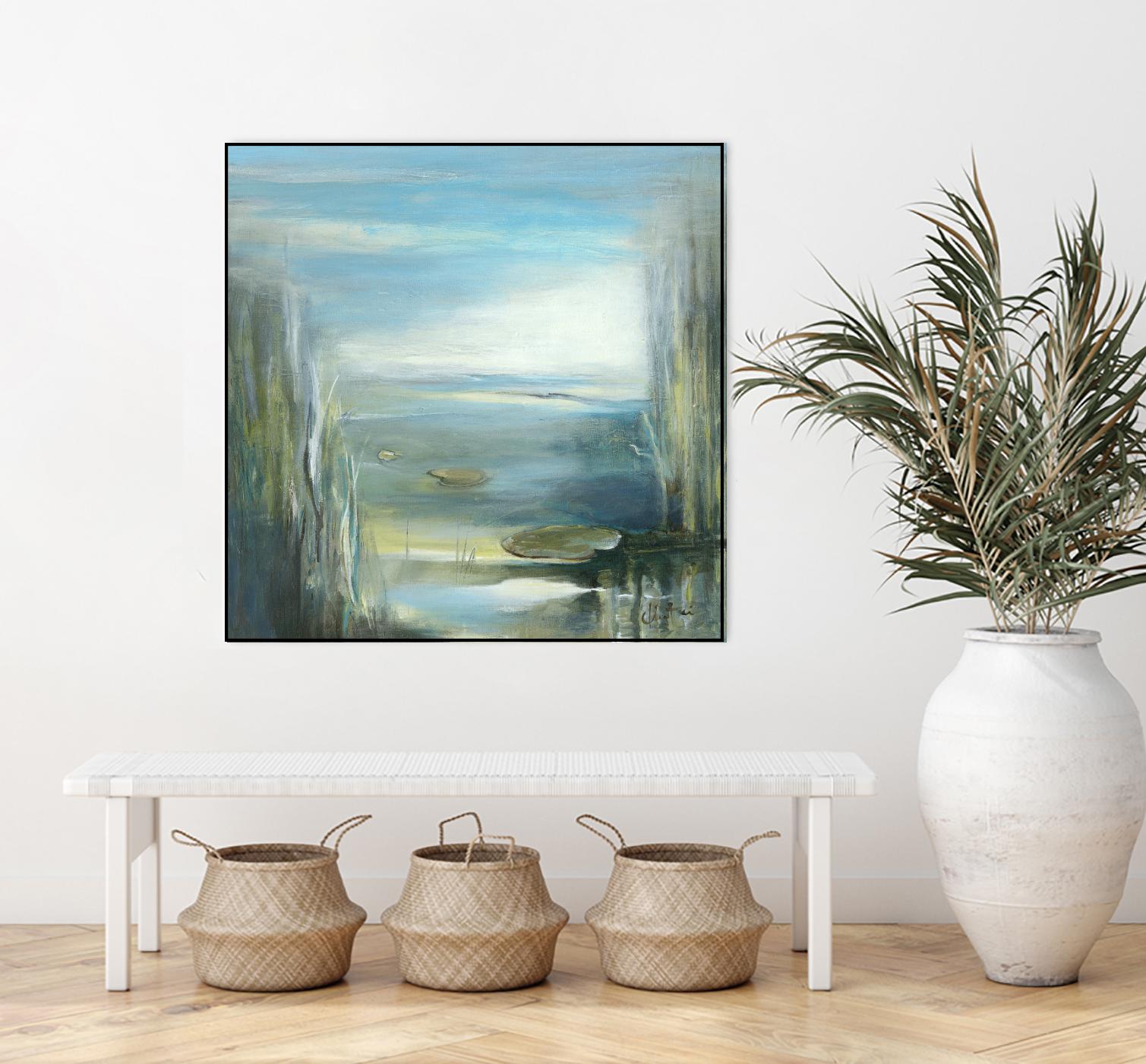 Marecage 2 by Kathleen Cloutier on GIANT ART - green botanical marécage