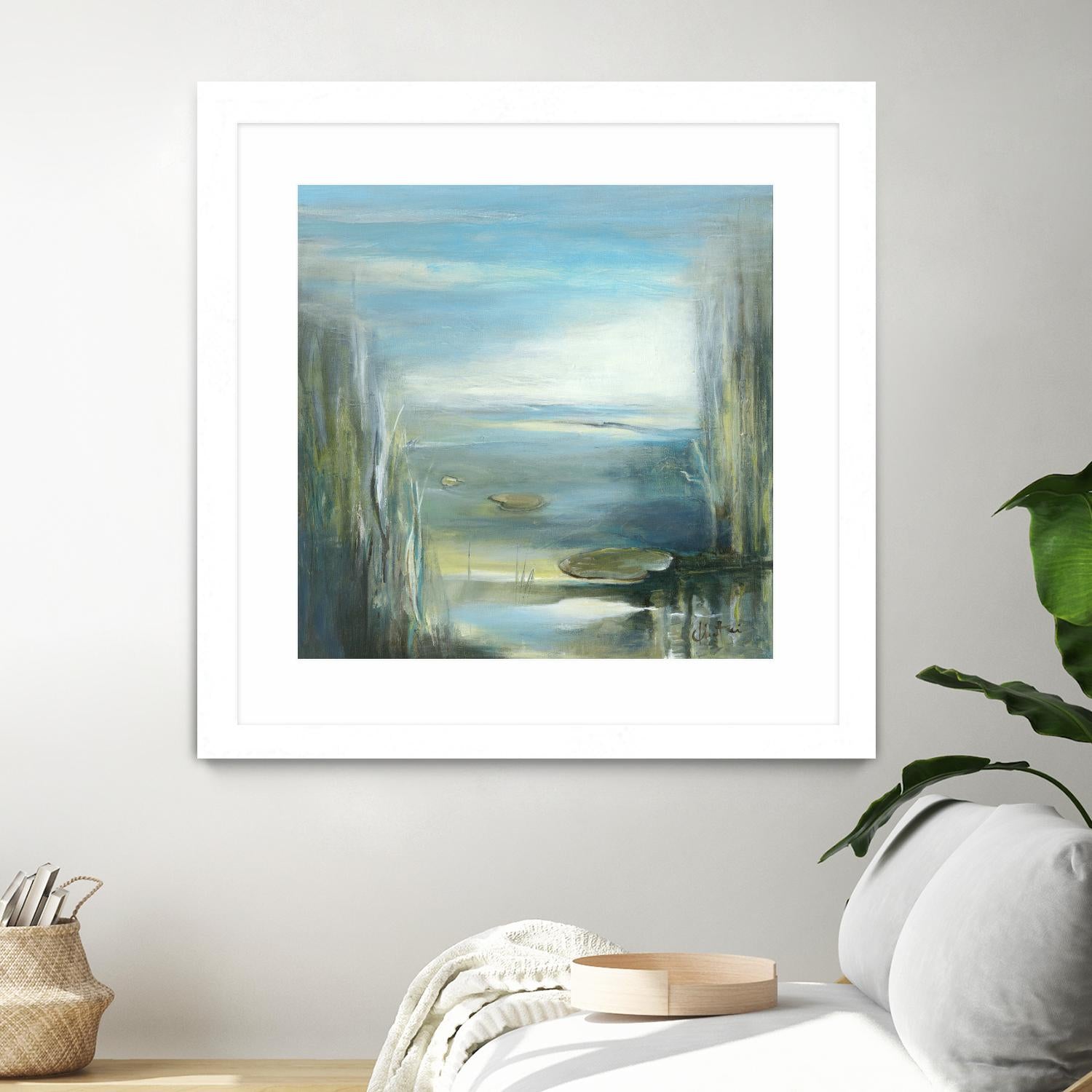 Marecage 2 by Kathleen Cloutier on GIANT ART - green botanical marécage