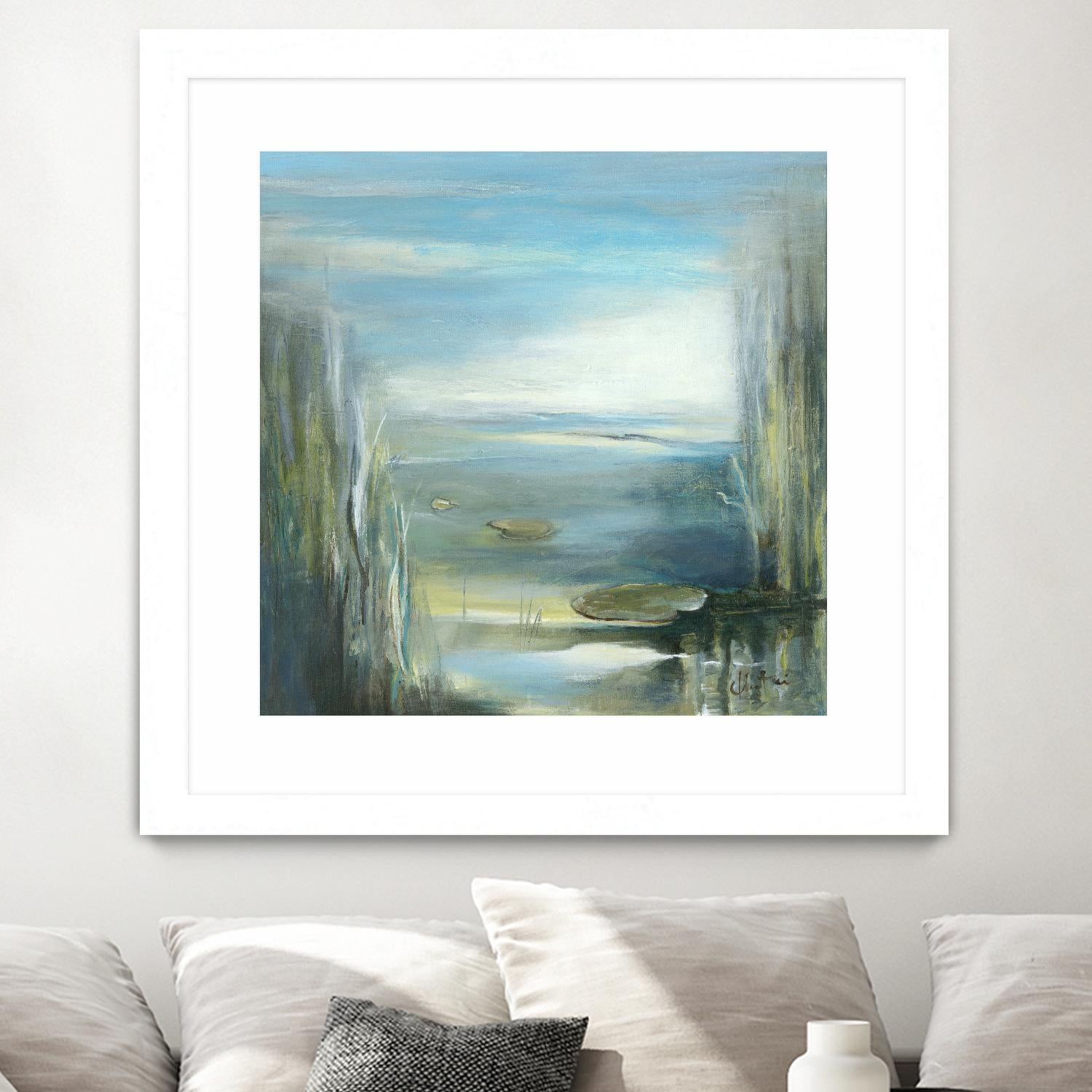 Marecage 2 by Kathleen Cloutier on GIANT ART - green botanical marécage