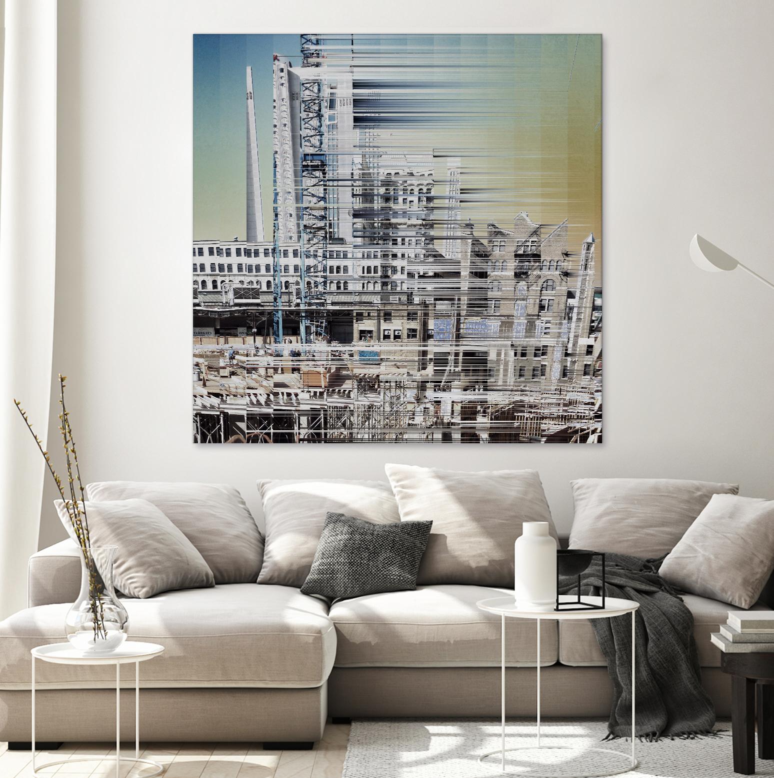 Urban Abstract 6 by Jean-François Dupuis on GIANT ART - beige linear factory