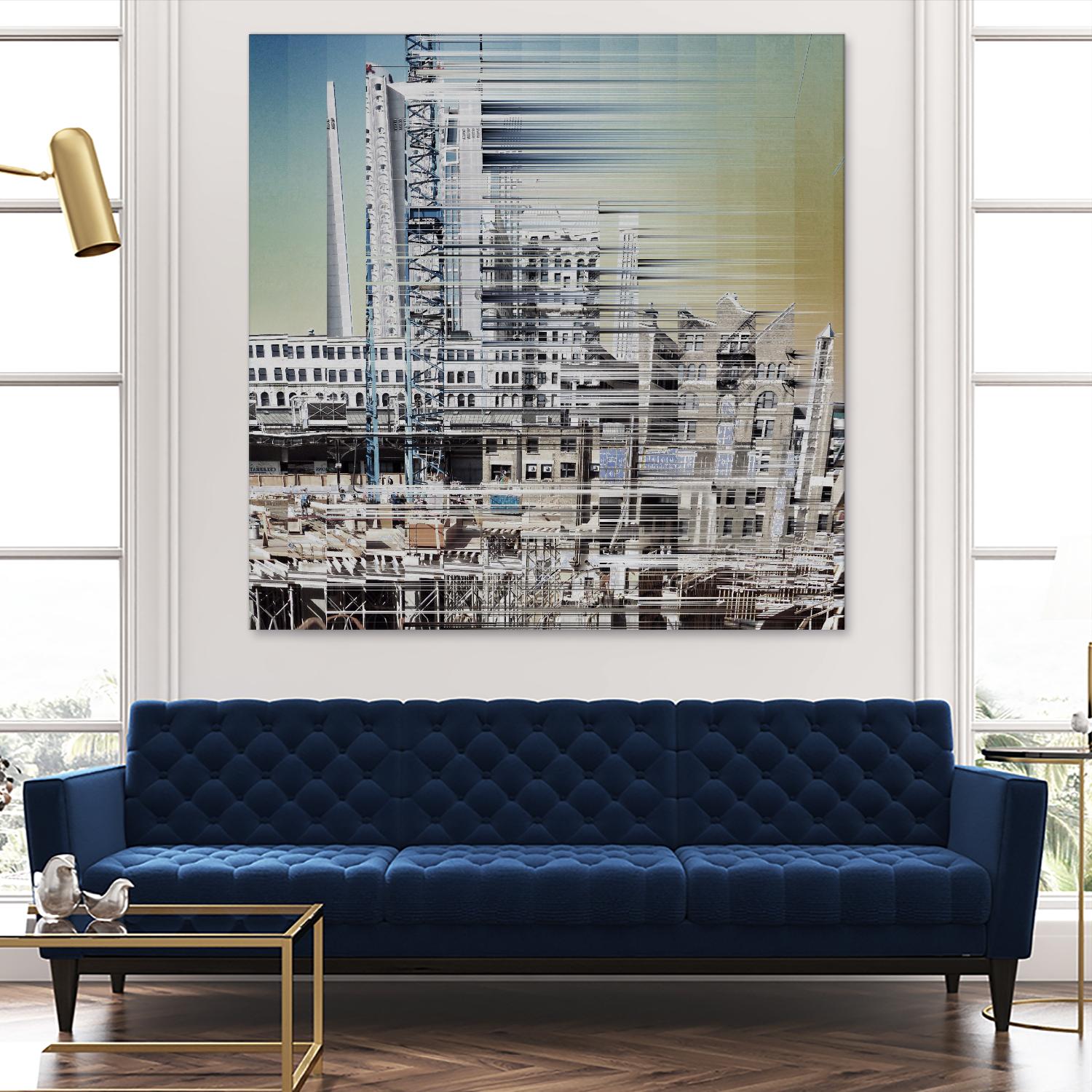 Urban Abstract 6 by Jean-François Dupuis on GIANT ART - beige linear factory