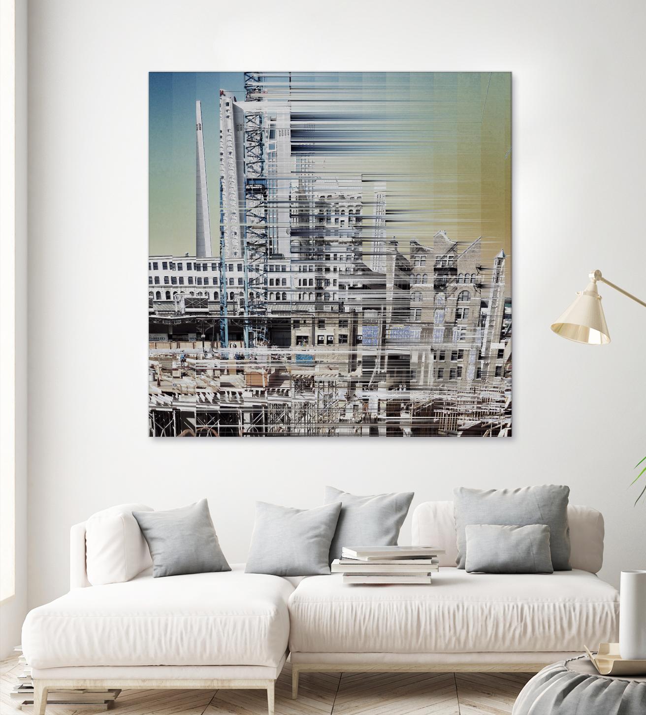 Urban Abstract 6 by Jean-François Dupuis on GIANT ART - beige linear factory