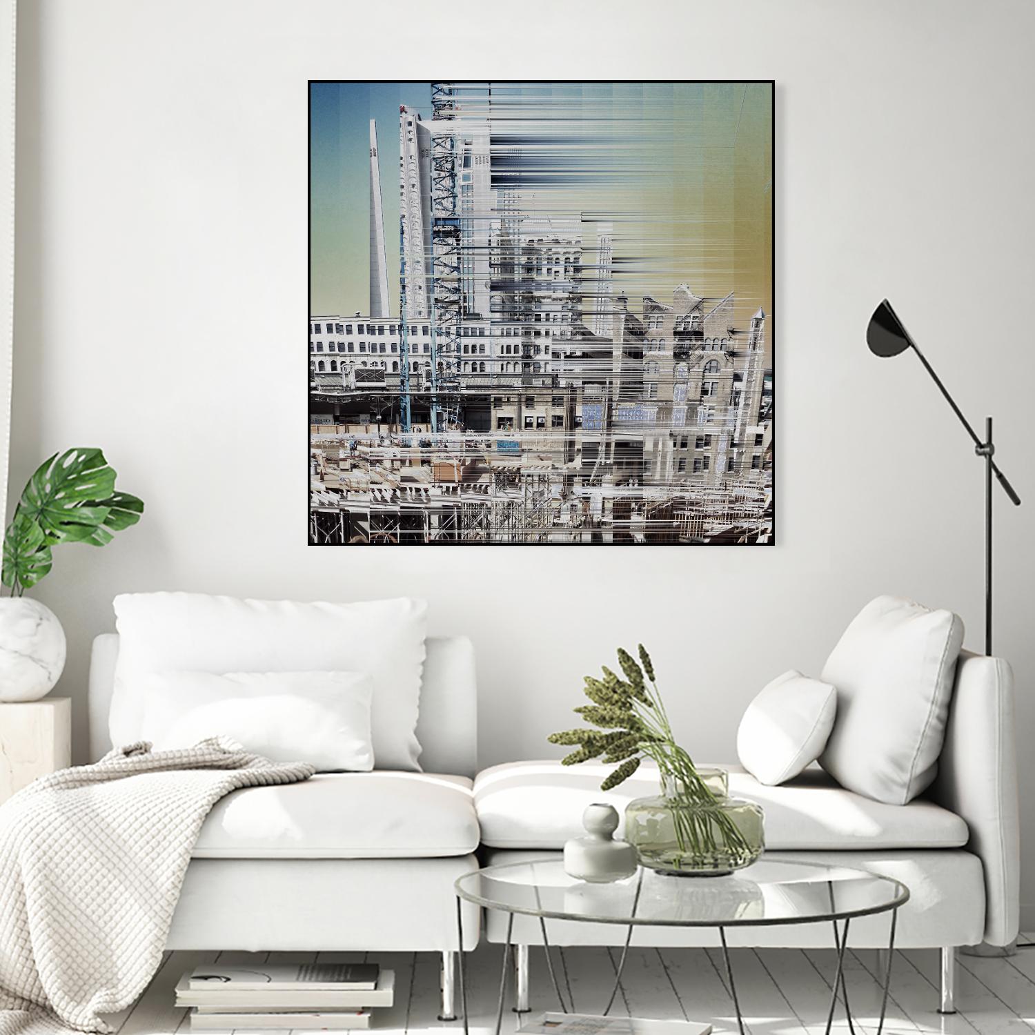 Urban Abstract 6 by Jean-François Dupuis on GIANT ART - beige linear factory