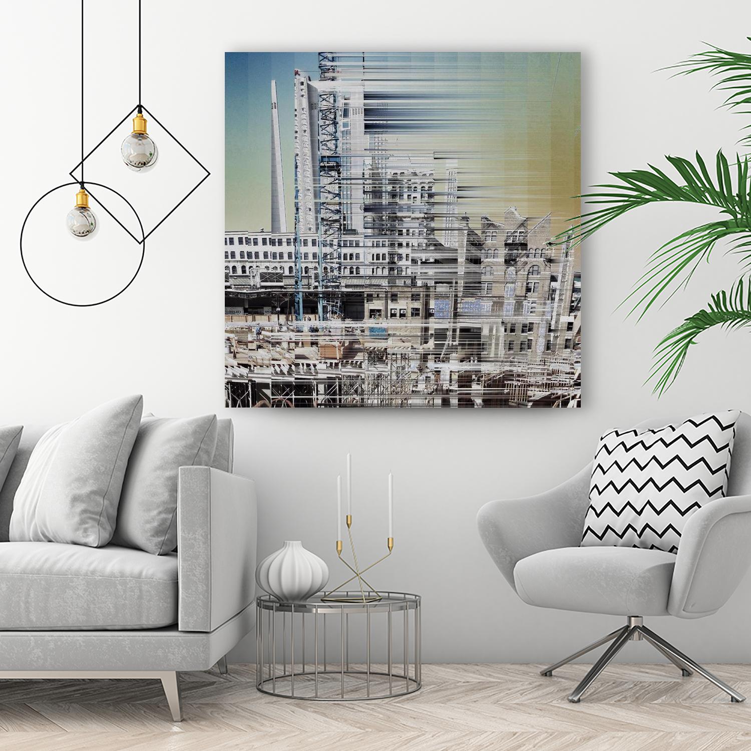 Urban Abstract 6 by Jean-François Dupuis on GIANT ART - beige linear factory