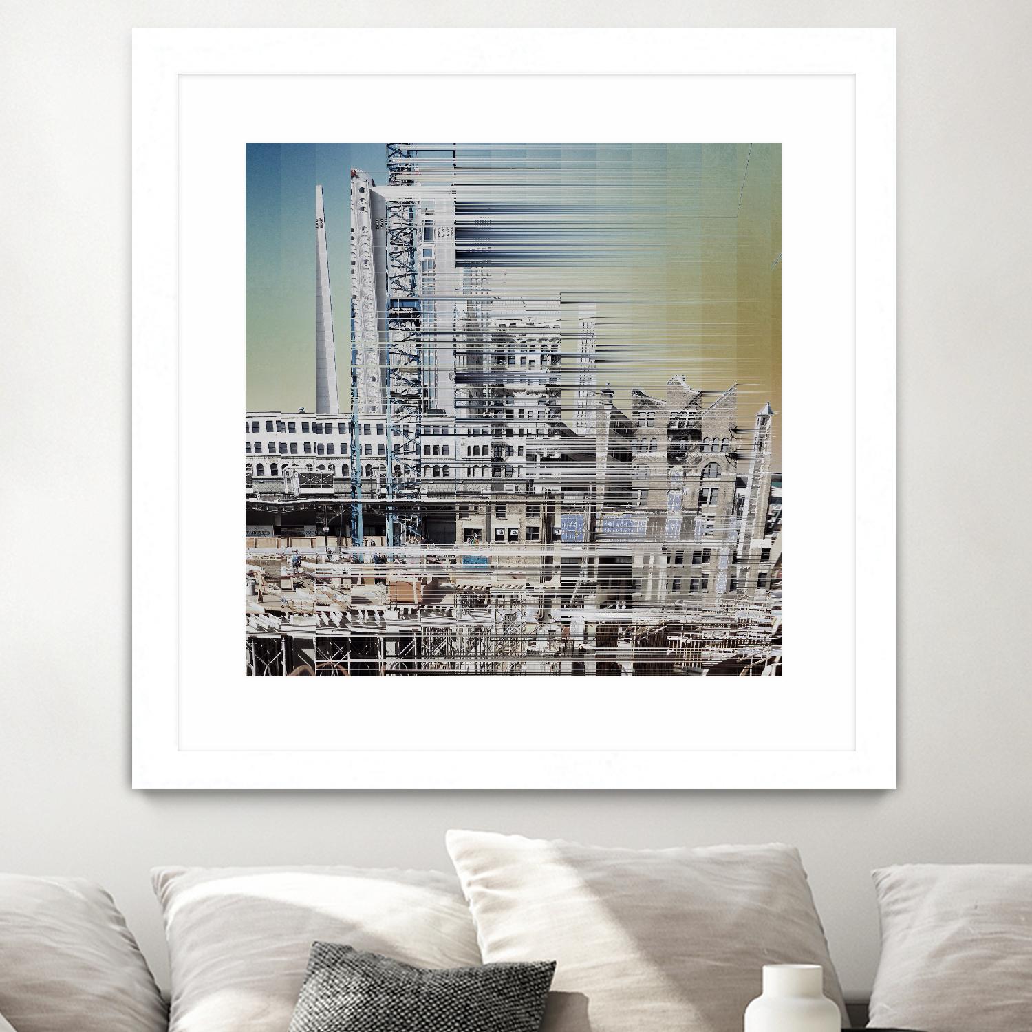 Urban Abstract 6 by Jean-François Dupuis on GIANT ART - beige linear factory