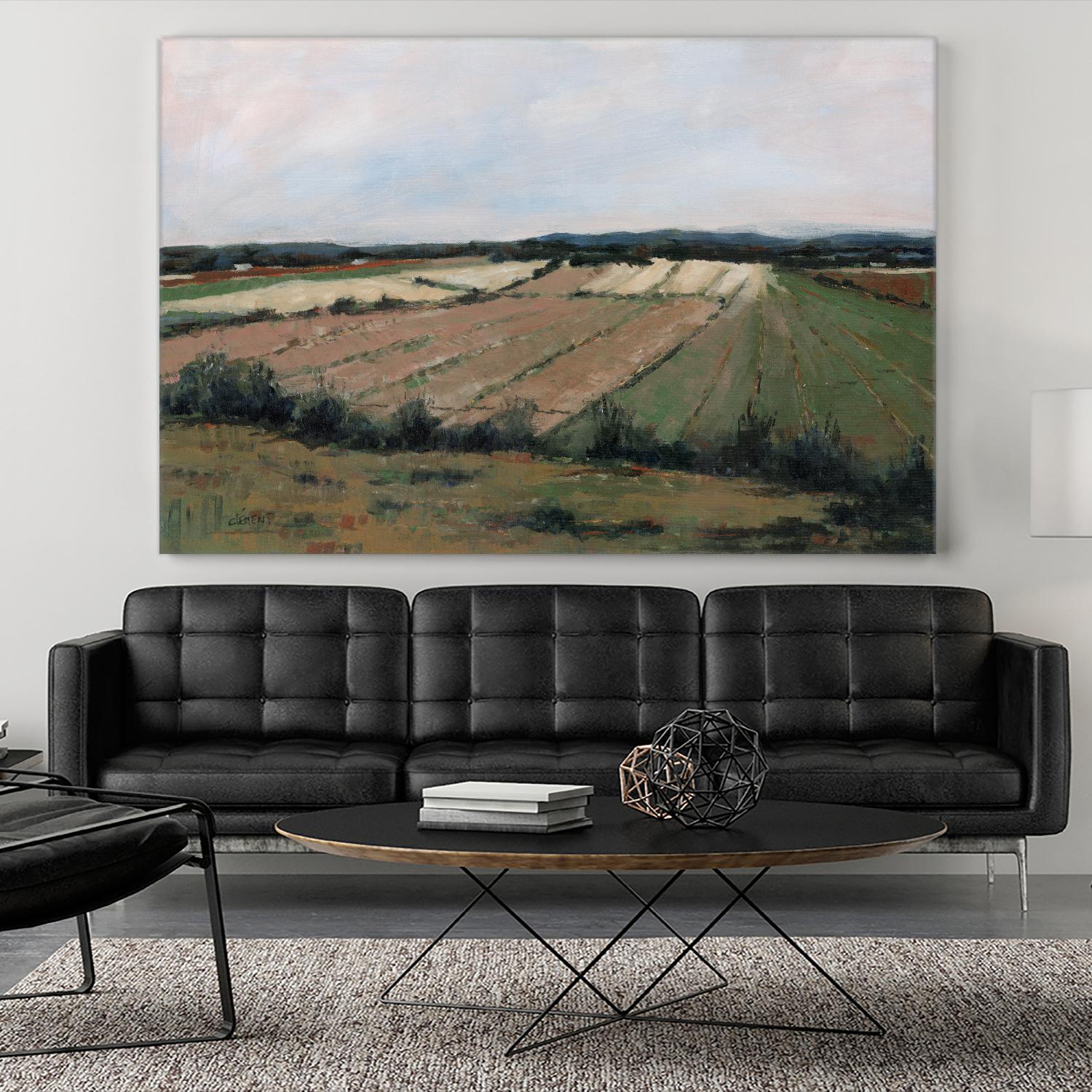 Terres cultivées by Jacques Clément on GIANT ART - beige landscape