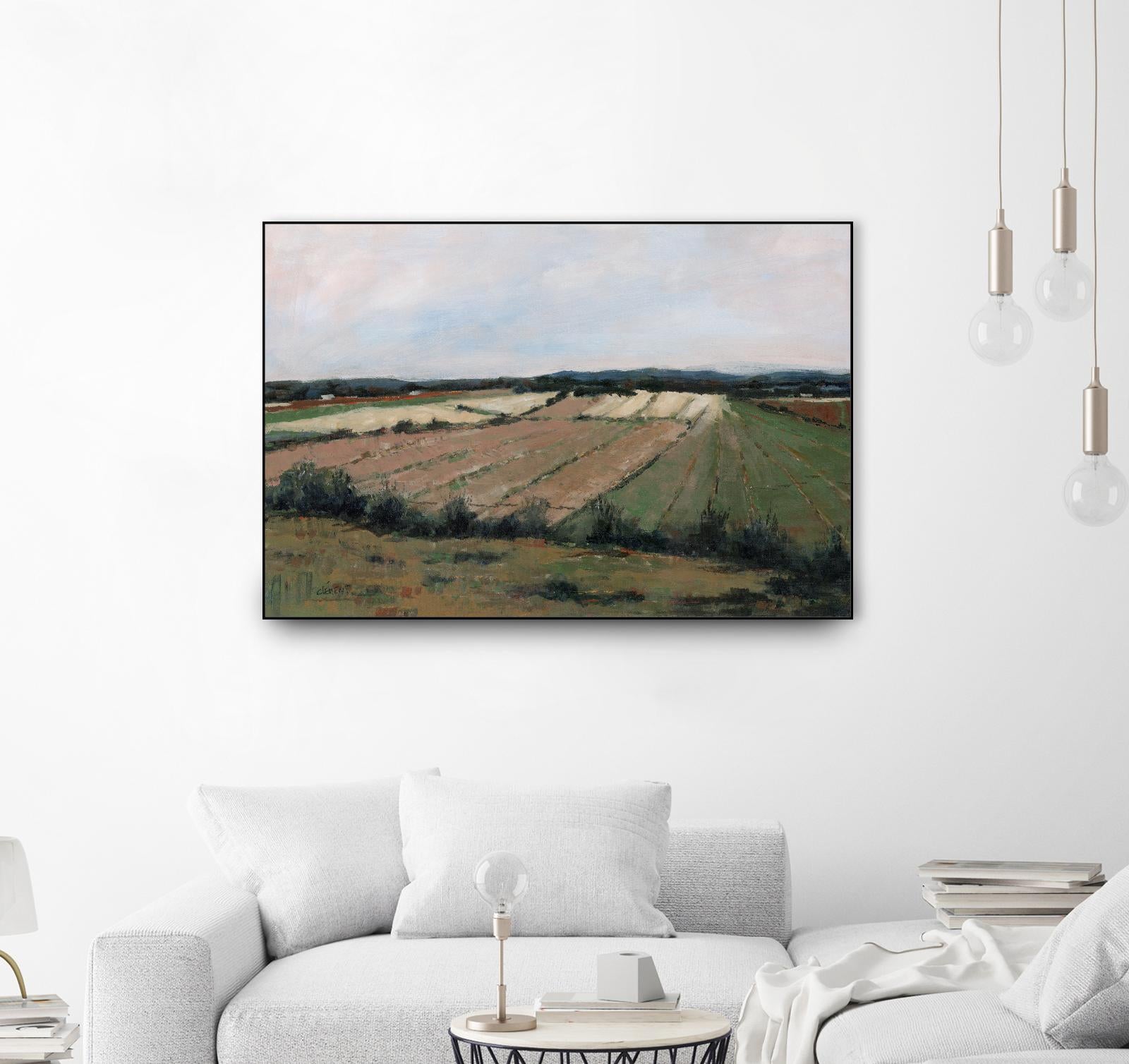 Terres cultivées by Jacques Clément on GIANT ART - beige landscape
