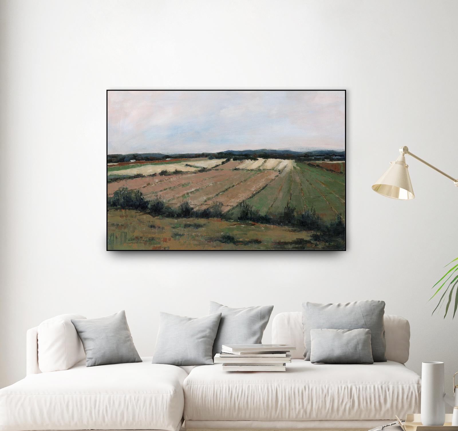 Terres cultivées by Jacques Clément on GIANT ART - beige landscape