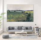 Paysage contemporain-2 by Jacques Clément on GIANT ART - green landscape