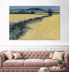 Paysage contemporain -1 by Jacques Clément on GIANT ART - blue landscape field