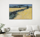 Paysage contemporain -1 by Jacques Clément on GIANT ART - blue landscape field