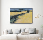 Paysage contemporain -1 by Jacques Clément on GIANT ART - blue landscape field