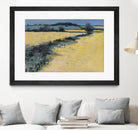 Paysage contemporain -1 by Jacques Clément on GIANT ART - blue landscape artistes du québec