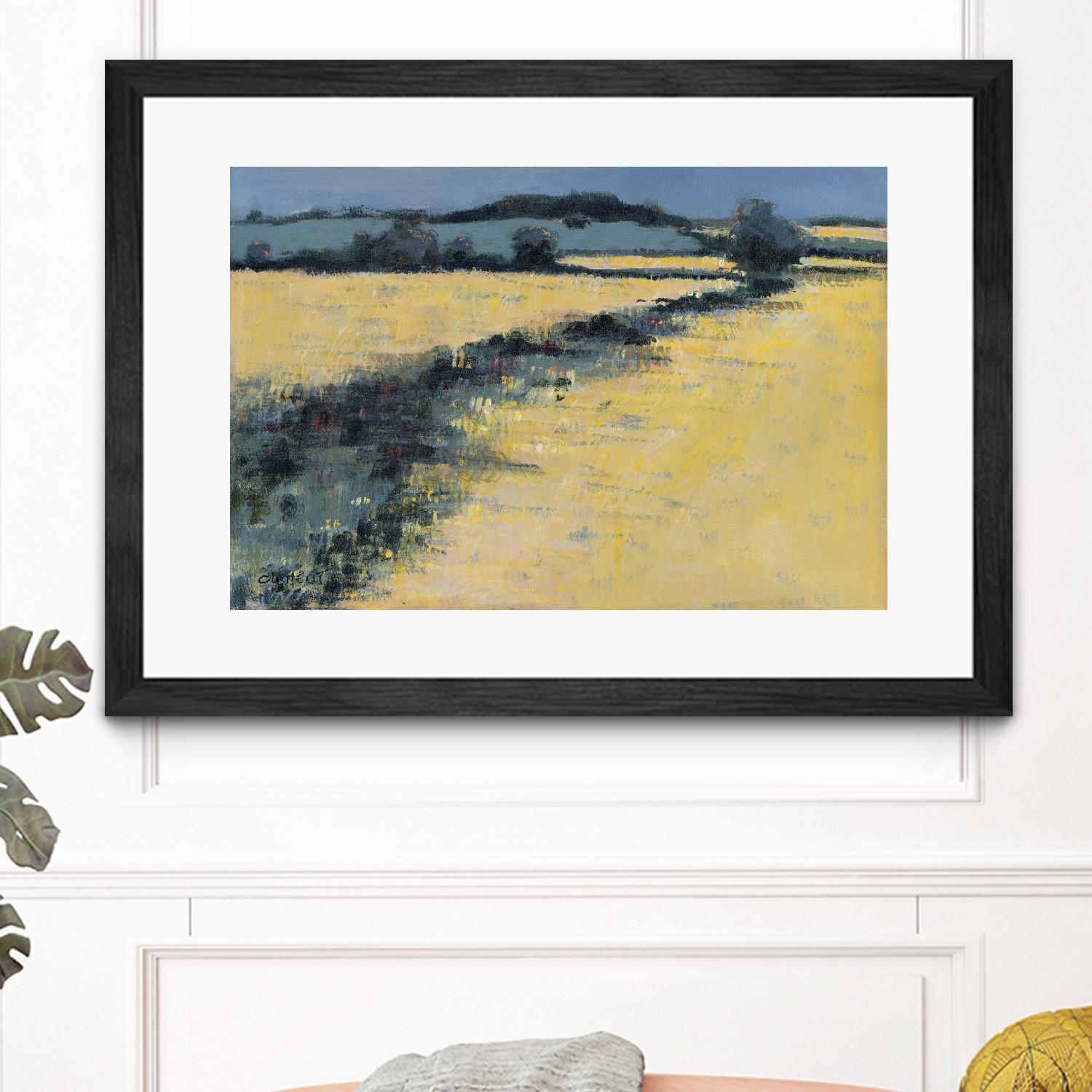 Paysage contemporain -1 by Jacques Clément on GIANT ART - blue landscape artistes du québec