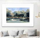 Road in the wood by Jacques Clément on GIANT ART - green landscape forest