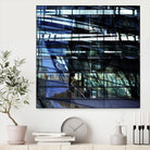 Urban Distortion I by Jean-François Dupuis on GIANT ART - blue city scene superposition