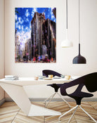 Urban Distortion V by Jean-François Dupuis on GIANT ART - blue city scene rue