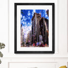 Urban Distortion V by Jean-François Dupuis on GIANT ART - blue city scene rue