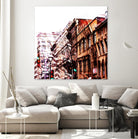 Urban Distortion VIII by Jean-François Dupuis on GIANT ART - orange city scene ville