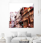 Urban Distortion VIII by Jean-François Dupuis on GIANT ART - orange city scene ville