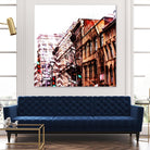 Urban Distortion VIII by Jean-François Dupuis on GIANT ART - orange city scene ville