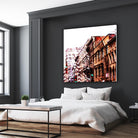 Urban Distortion VIII by Jean-François Dupuis on GIANT ART - orange city scene ville