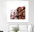 Urban Distortion VIII by Jean-François Dupuis on GIANT ART - orange city scene ville