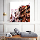 Urban Distortion VIII by Jean-François Dupuis on GIANT ART - orange city scene ville