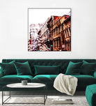 Urban Distortion VIII by Jean-François Dupuis on GIANT ART - orange city scene ville