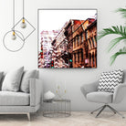 Urban Distortion VIII by Jean-François Dupuis on GIANT ART - orange city scene ville