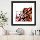 Urban Distortion VIII by Jean-François Dupuis on GIANT ART - orange city scene ville