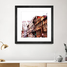 Urban Distortion VIII by Jean-François Dupuis on GIANT ART - orange city scene ville