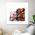 Urban Distortion VIII by Jean-François Dupuis on GIANT ART - orange city scene ville