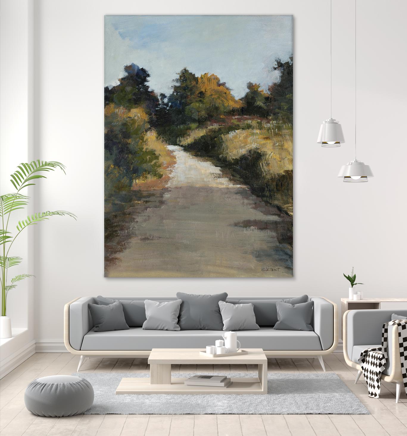 Secret Path by Jacques Clement on GIANT ART - beige landscape route