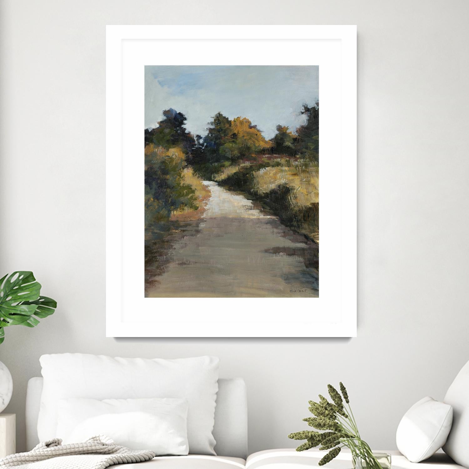 Secret Path by Jacques Clement on GIANT ART - beige landscape route