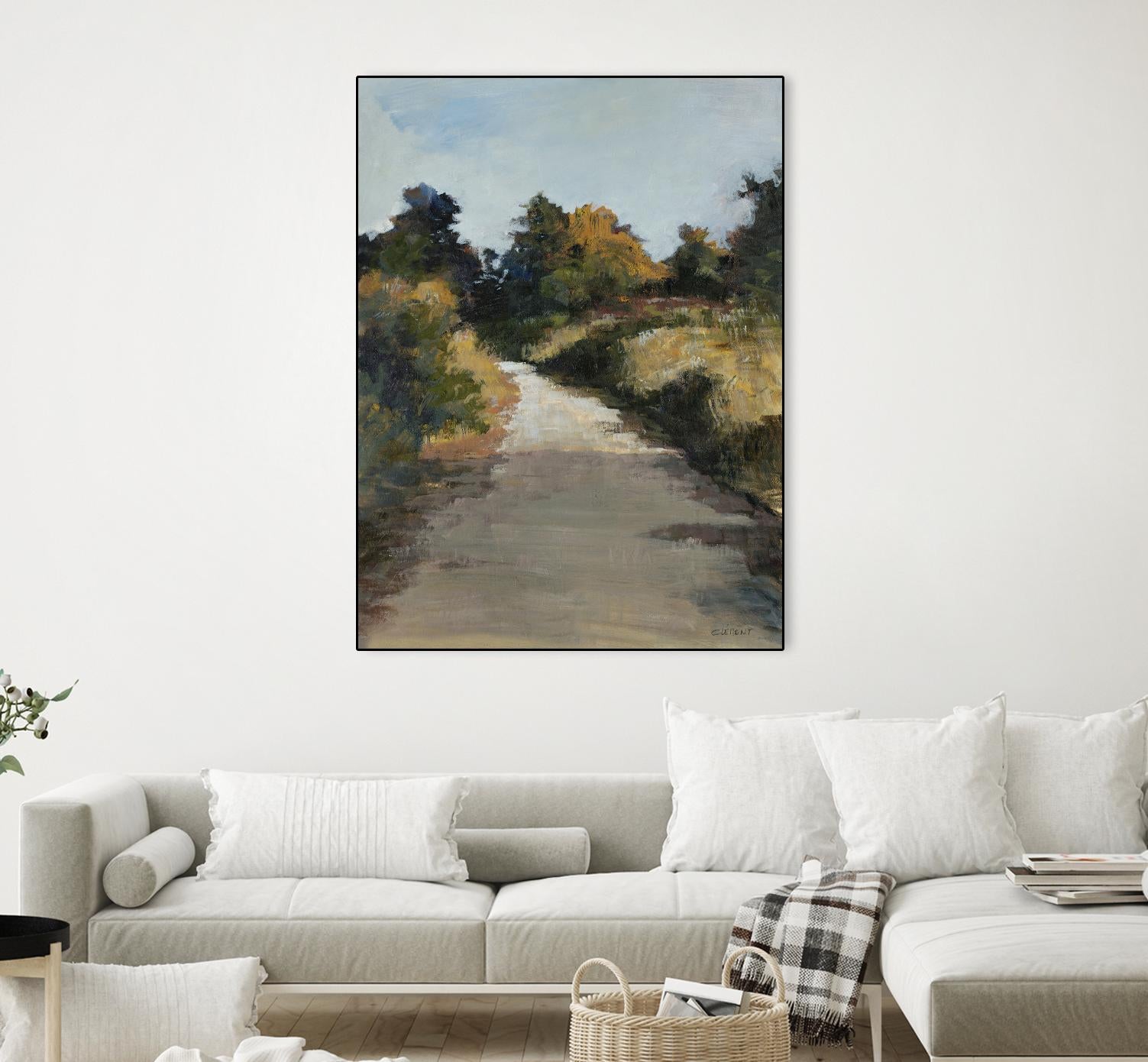 Secret Path by Jacques Clement on GIANT ART - beige landscape route