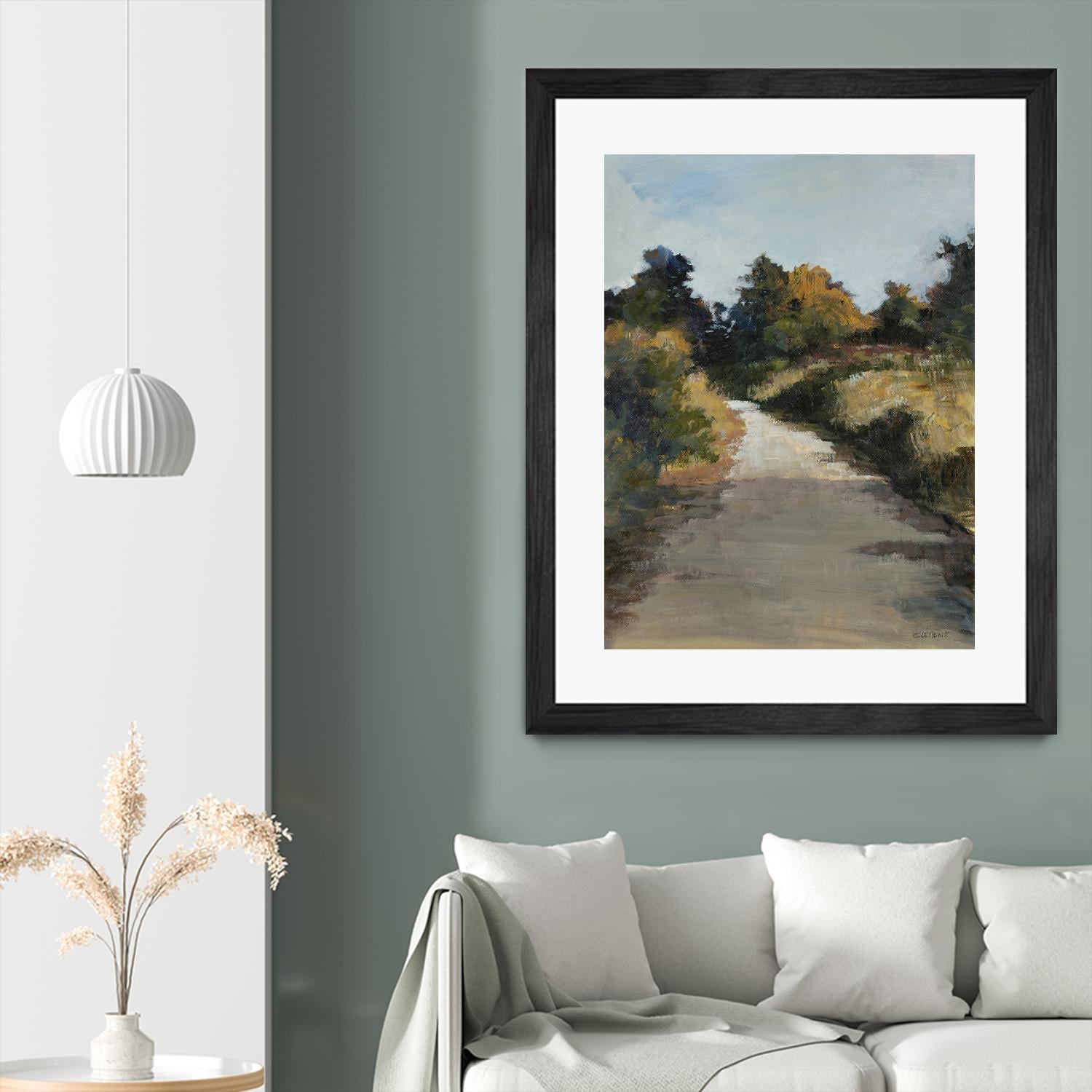 Secret Path by Jacques Clement on GIANT ART - beige landscape route