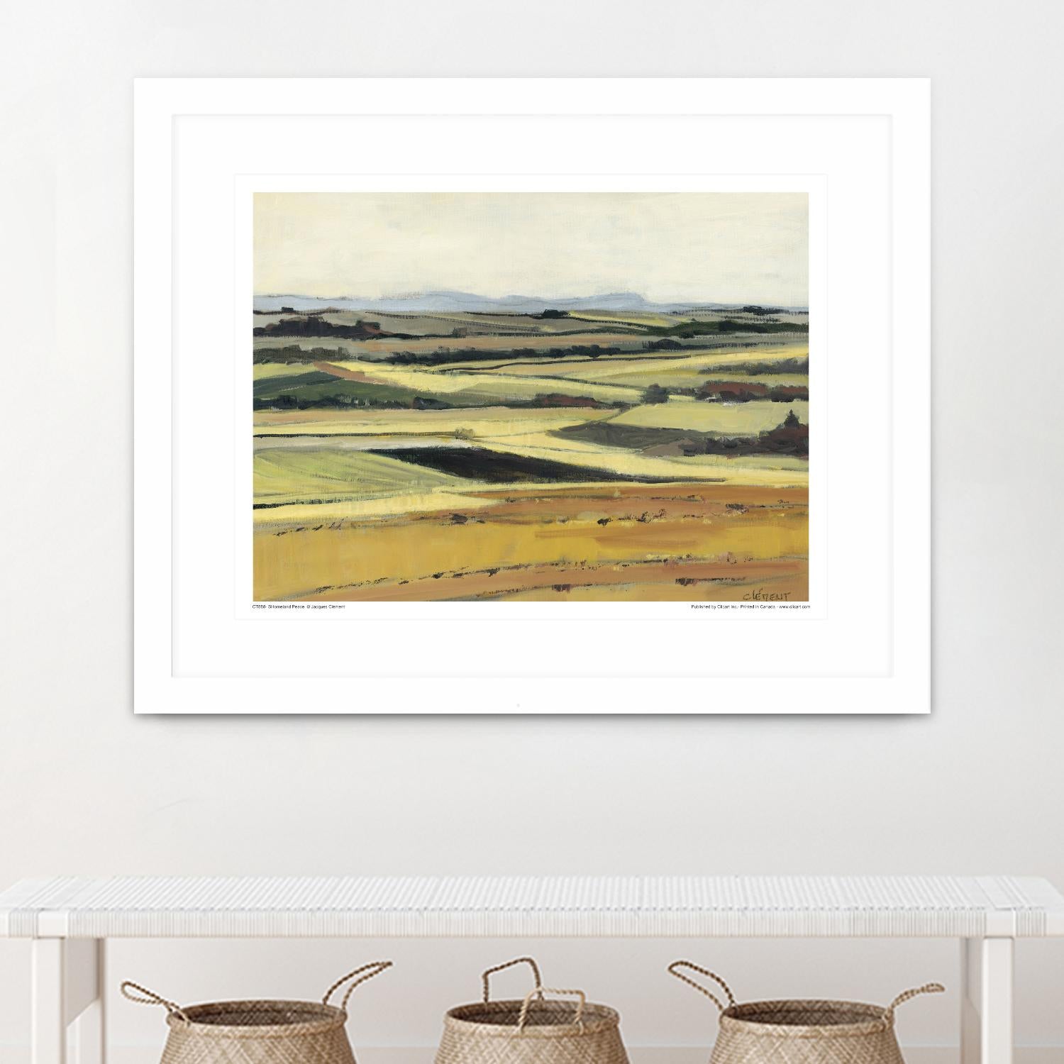 Homeland Peace by Jacques Clement on GIANT ART - green landscape québécois