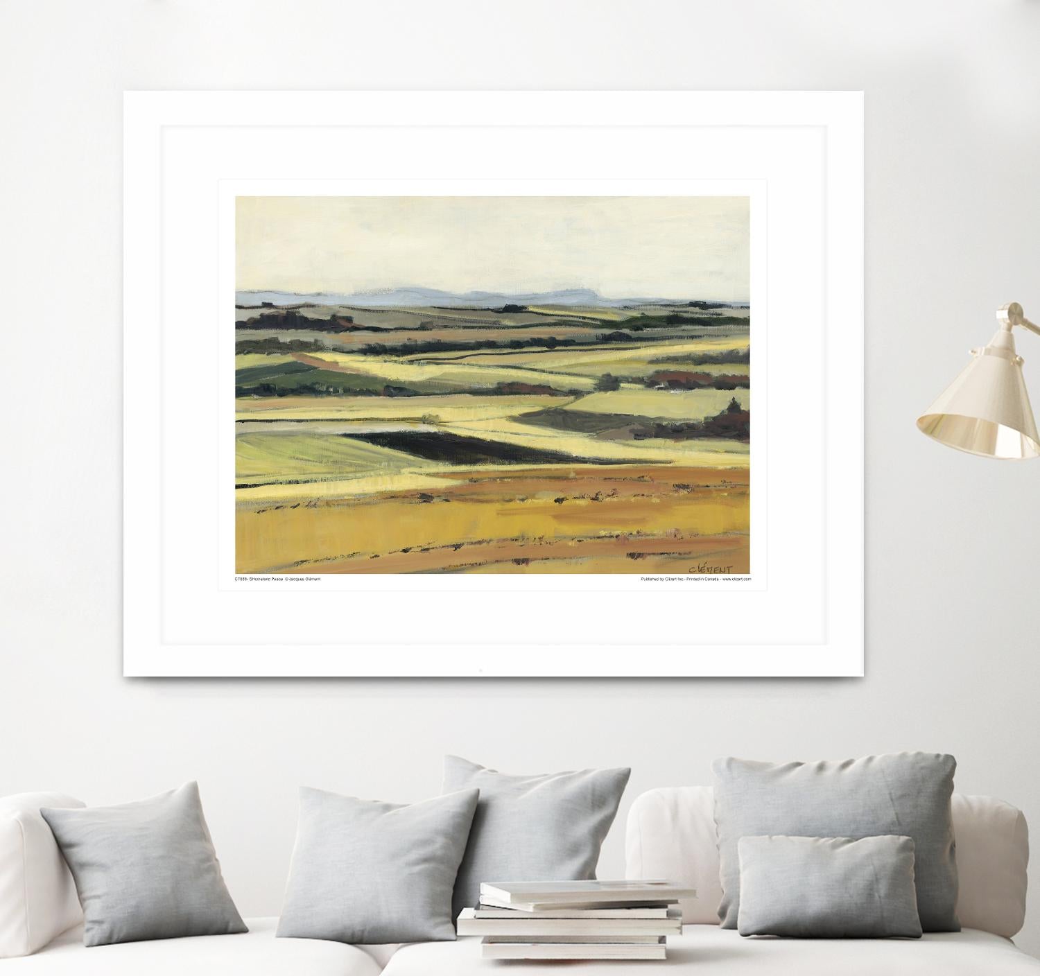 Homeland Peace by Jacques Clement on GIANT ART - green landscape québécois