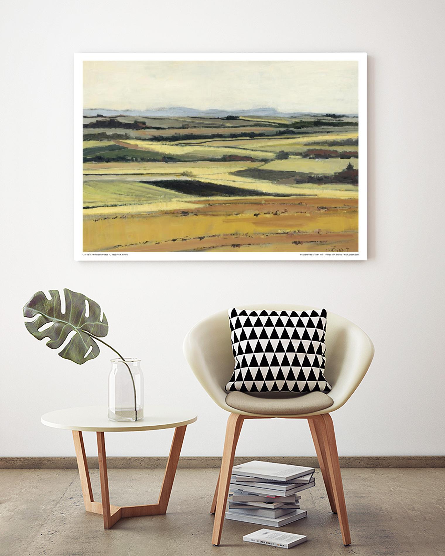 Homeland Peace by Jacques Clement on GIANT ART - green landscape québécois