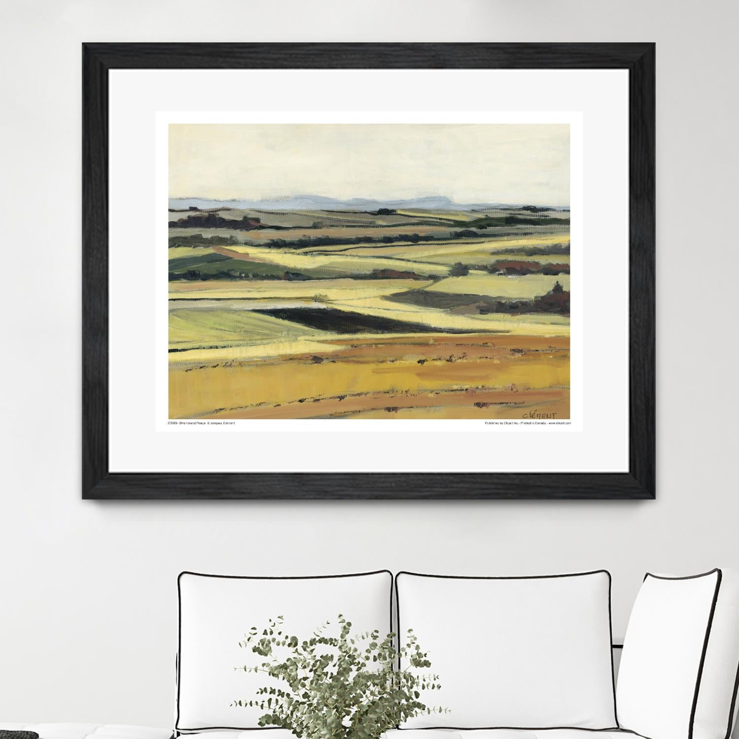 Homeland Peace by Jacques Clement on GIANT ART - green landscape québécois