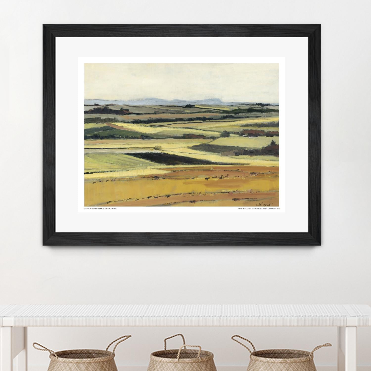 Homeland Peace by Jacques Clement on GIANT ART - green landscape québécois