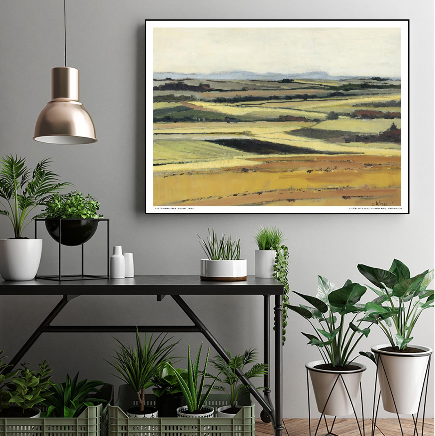 Homeland Peace by Jacques Clement on GIANT ART - green landscape