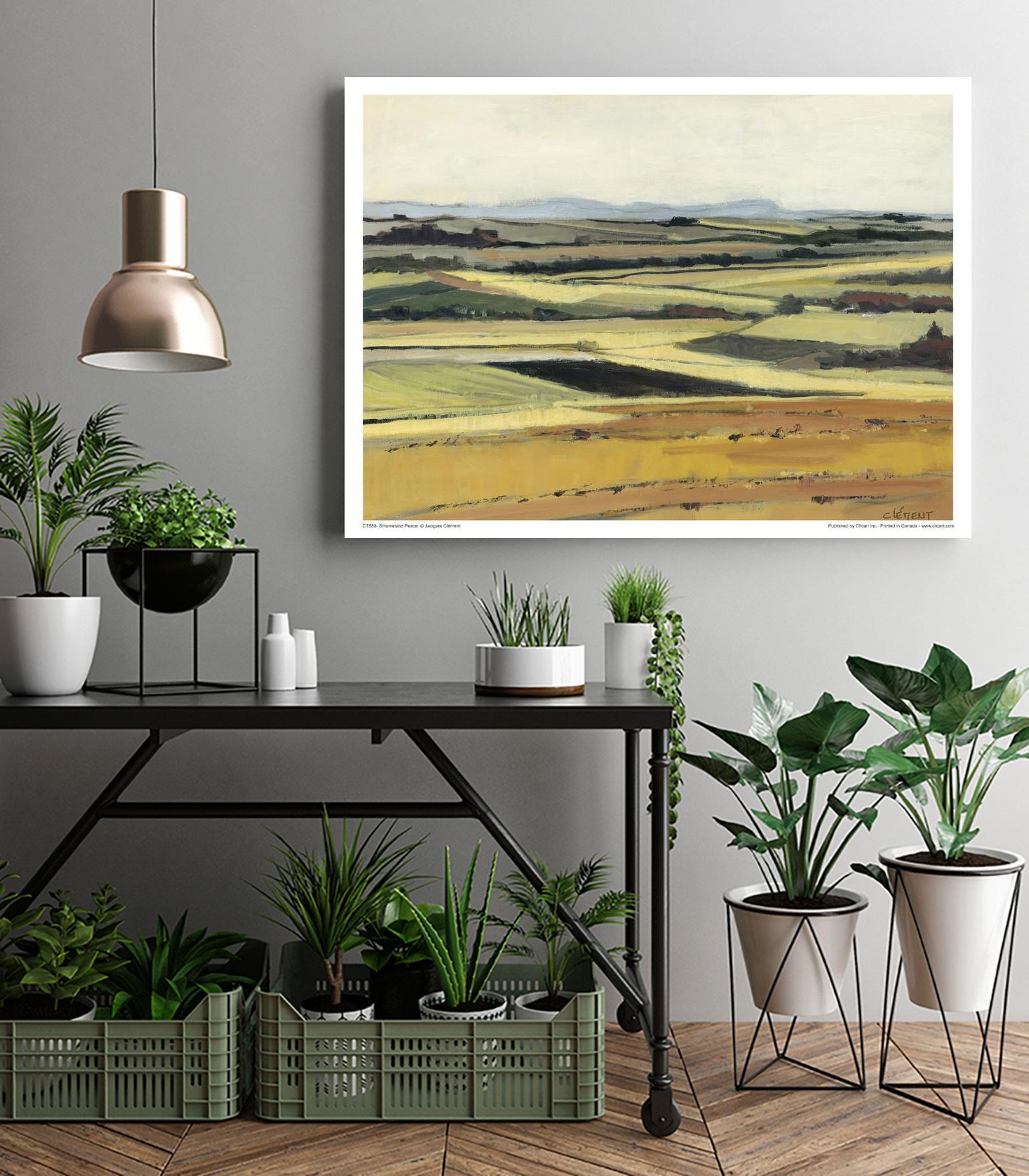 Homeland Peace by Jacques Clement on GIANT ART - green landscape québécois